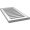 Ekena Millwork Vertical Surface Mount PVC Gable Vent: Functional, w/ 2"W x 1-1/2"P Brickmould Frame, 14"W x 28"H GVPVE14X2802SF - alternate 4
